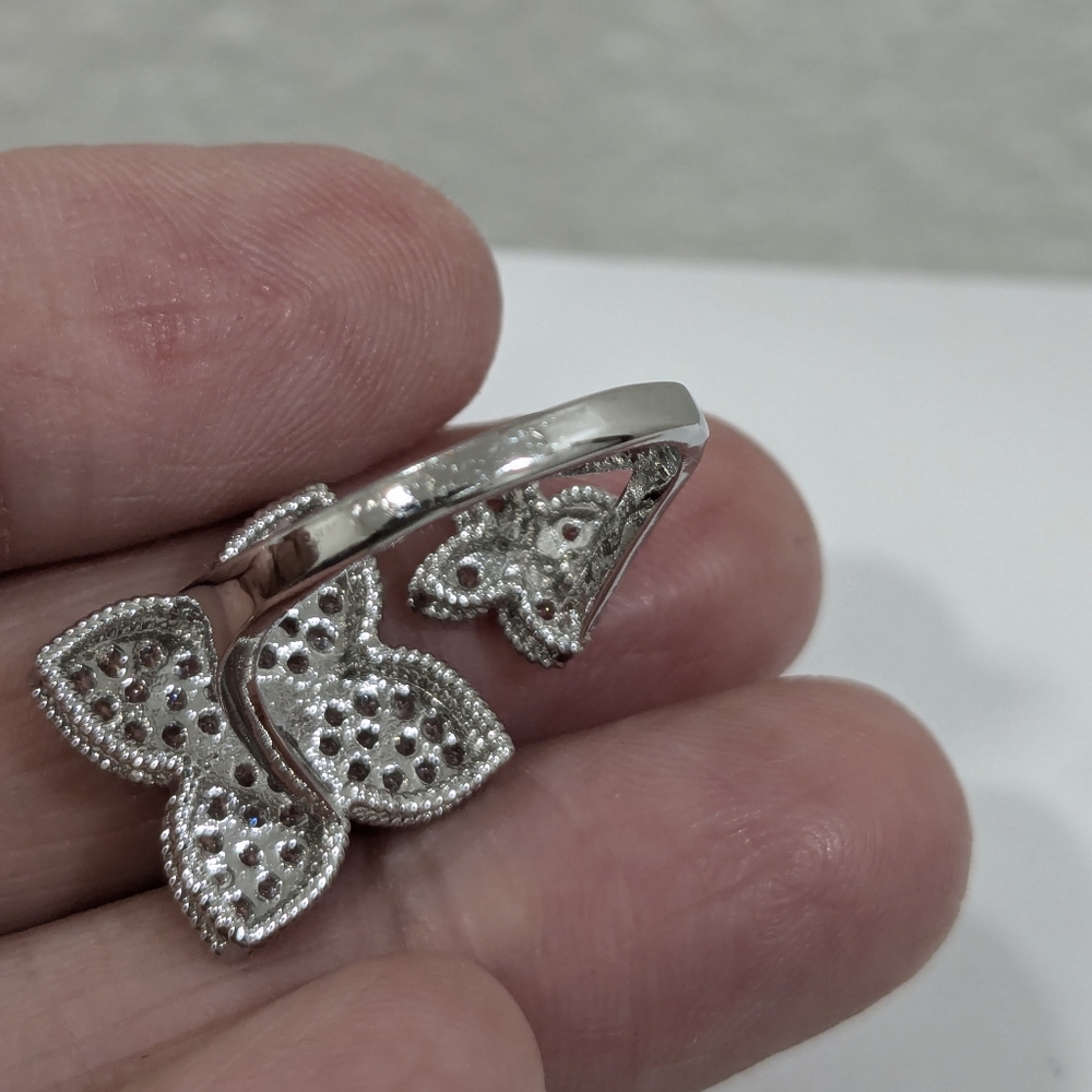 Alhambra Silver Plated Open Ring - image 5